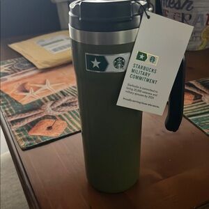 Starbucks Olive Green Travel Mug